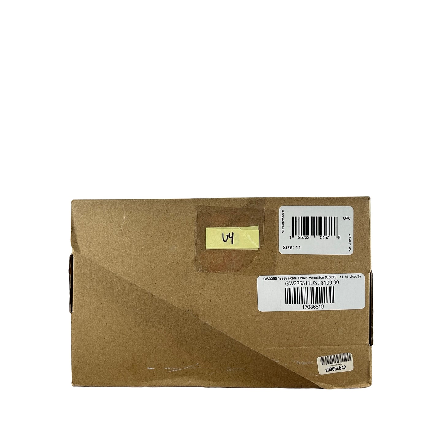 GW3355 Yeezy Foam RNNR Vermillion [USED] - 11 M (Used4)
