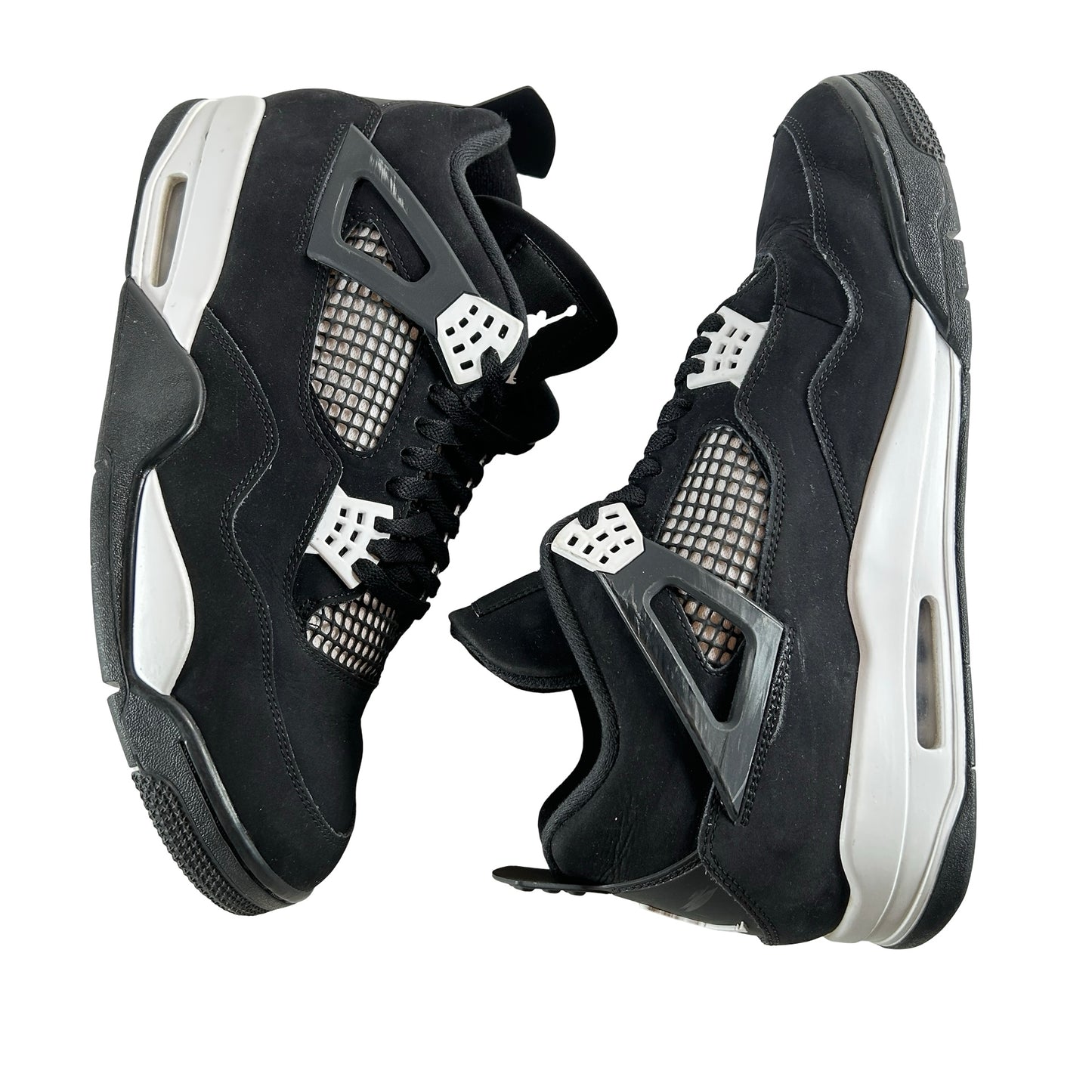 FQ8138 001  Jordan 4 Retro White Thunder [USED] - 14 M (Used2)