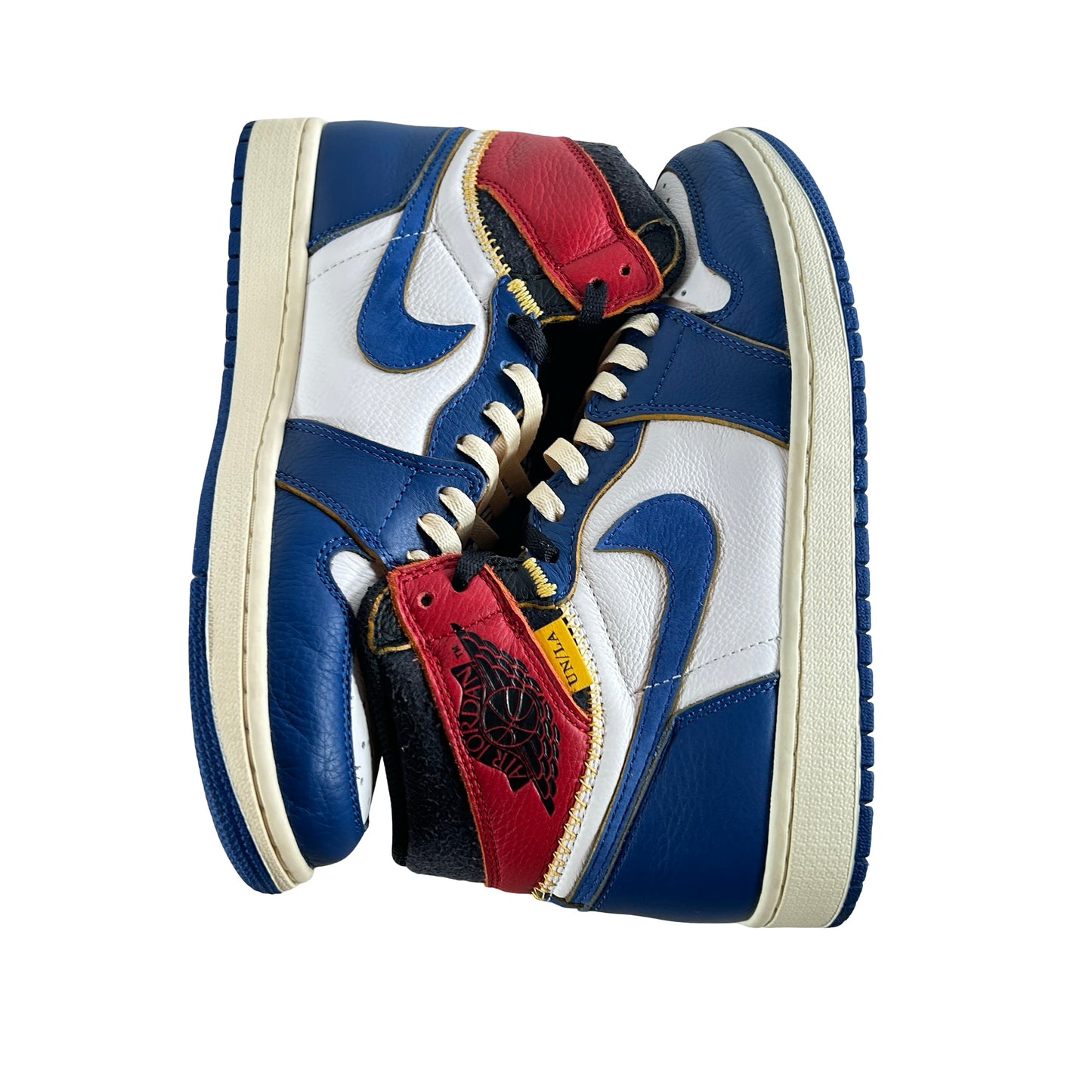 BV1300 146 Jordan 1 Union Storm Blue Toe [USED] - 9 M (Used) (Replace Box)