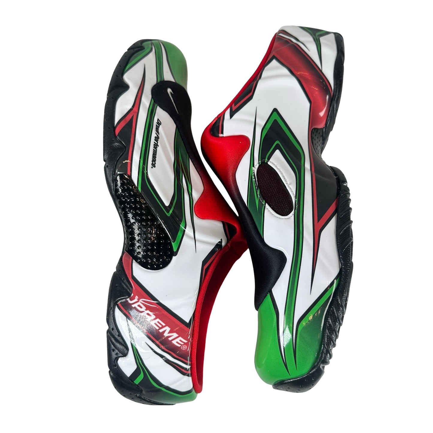 FN0289 100 Nike Clogposite Supreme White Gym Red Green [USED] - 10.5 M (Used)