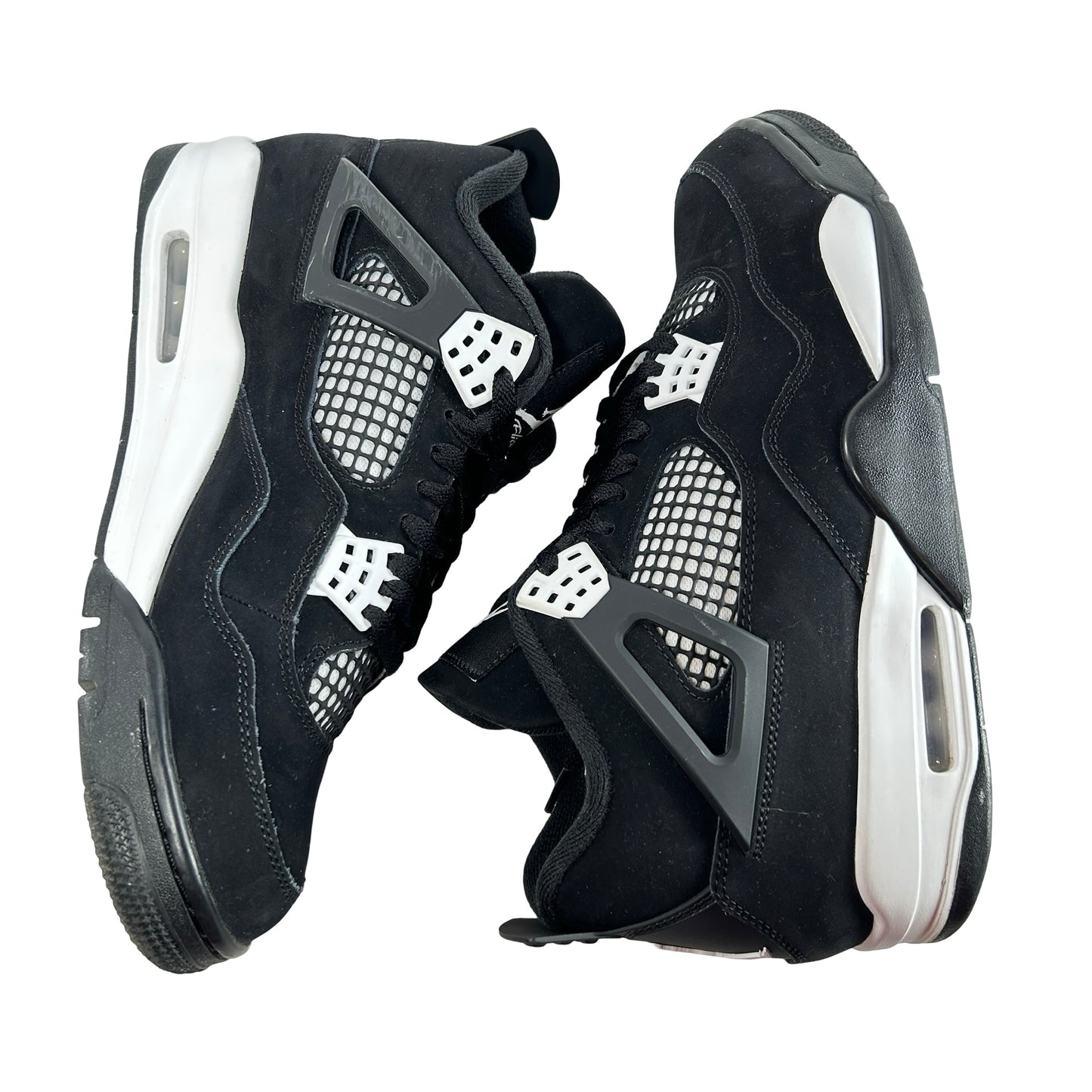 FQ8138 001  Jordan 4 Retro White Thunder [USED] - 10 M (Used6)