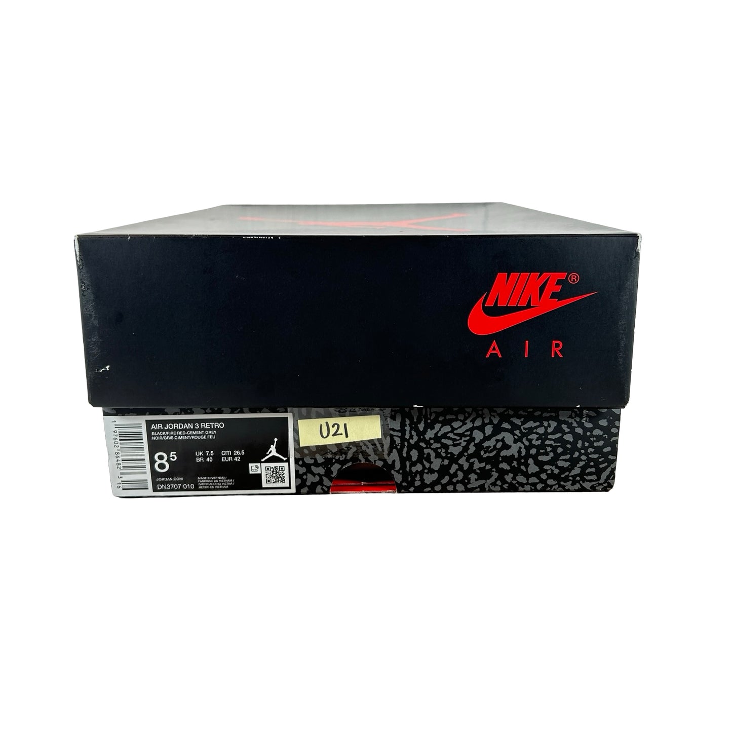 DN3707 010 Jordan 3 Retro Black Cement Reimagined (2024) [USED] - 8.5 M (Used21)