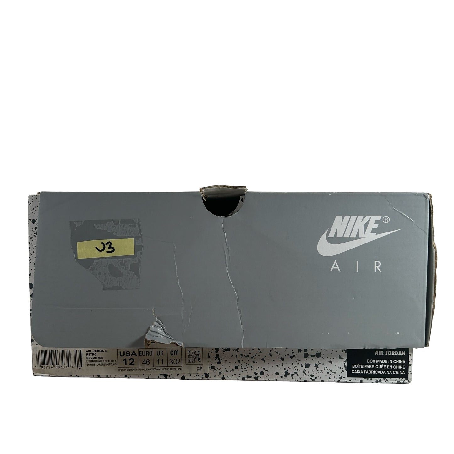 DD0587 002 Jordan 5 Retro Wolf Grey (2026) [USED] - 12 M (Used3)