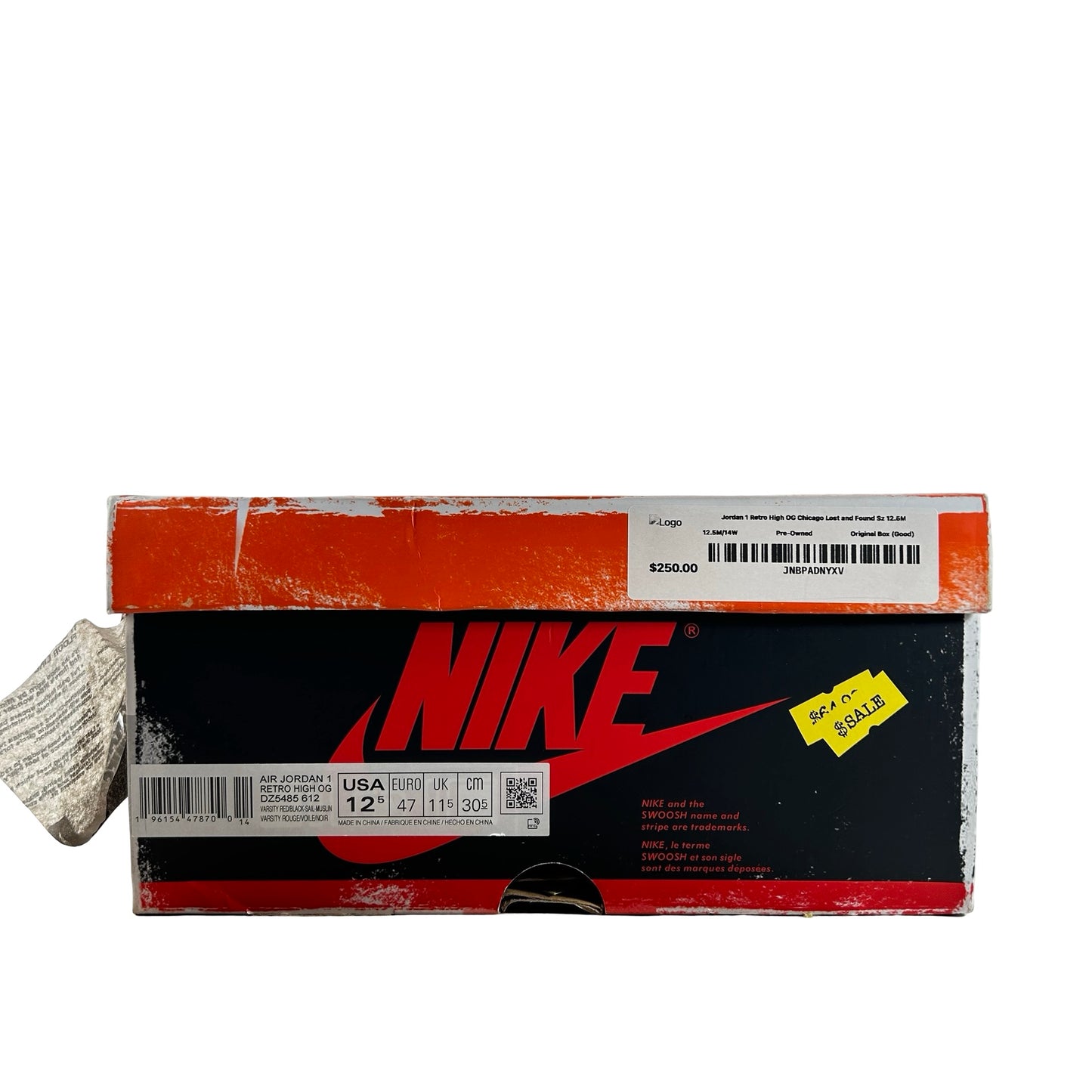 DZ5485 612 Jordan 1 Retro High OG Chicago Lost And Found [USED] - 12.5 M (Used)