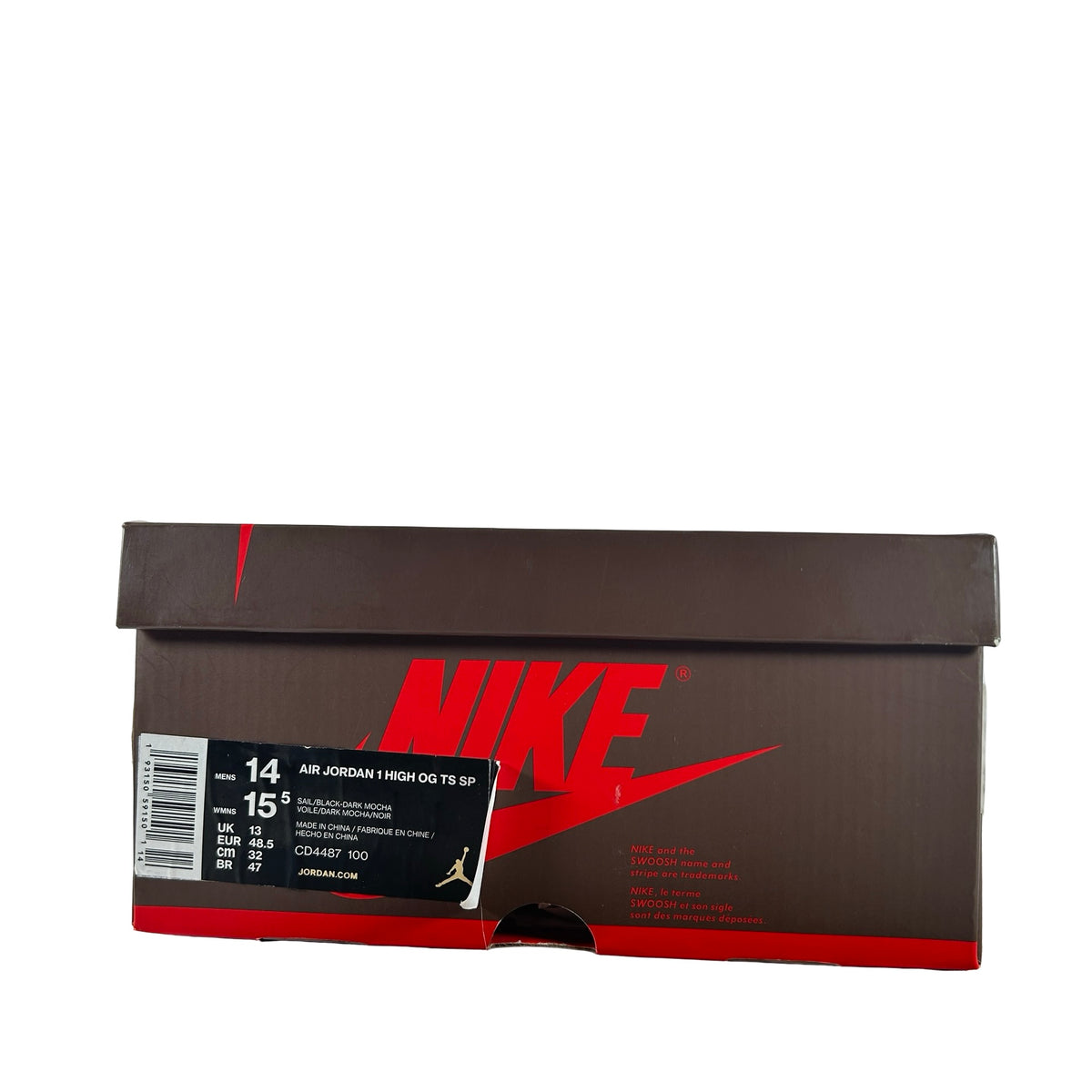 CD4487 100 Jordan 1 Travis Scott Mocha [USED] - 14 M (Used)