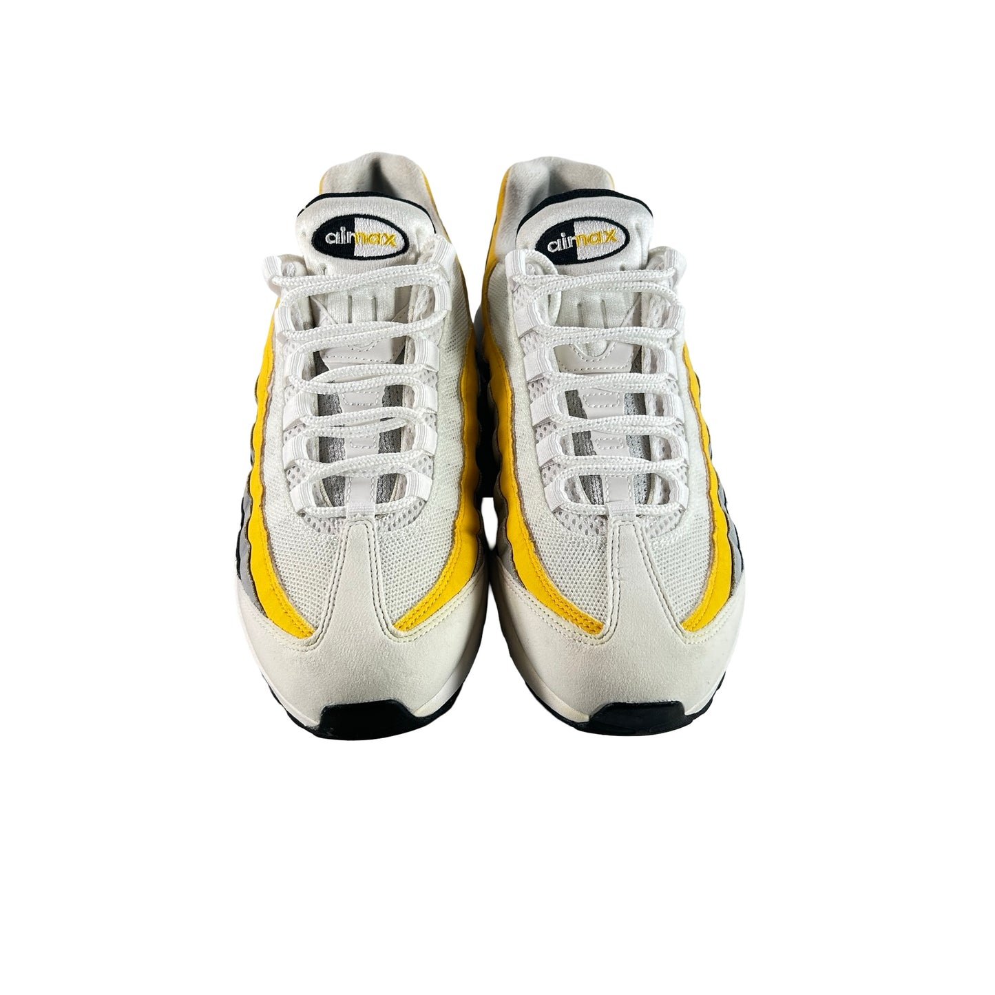 CD7495 100 Nike Air Max 95 White Amarillo Dark Grey [USED] - 9.5 M (Used)