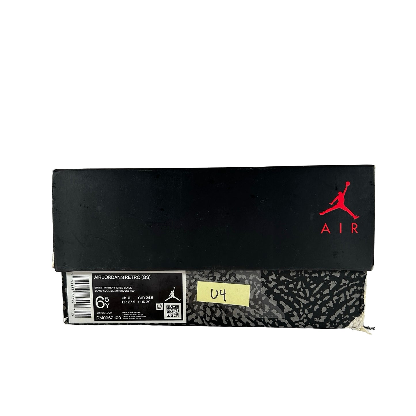 DM0967 100 Jordan 3 Retro White Cement Reimagined (GS) [USED]  - 6.5 Y (Used4)