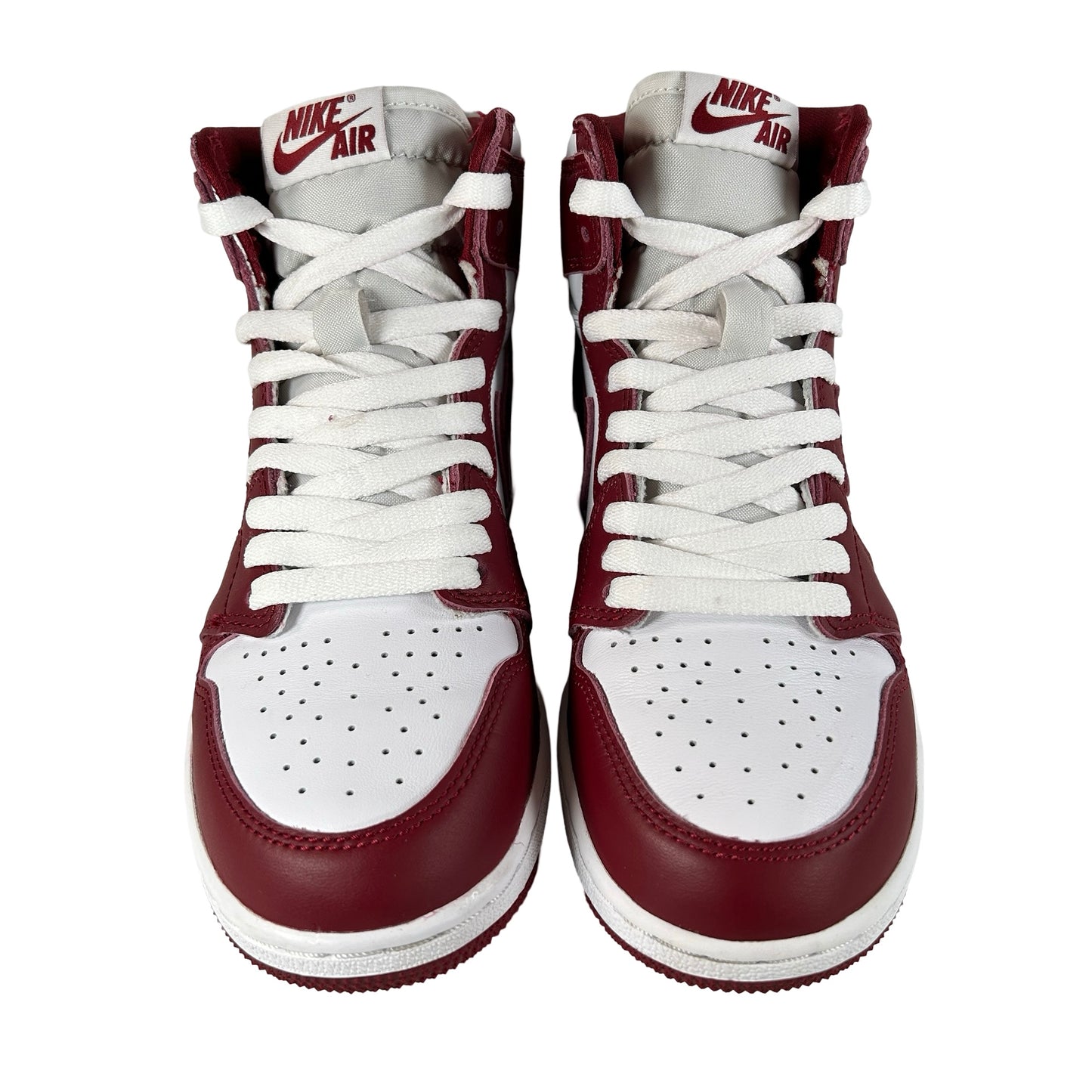 FD1437 160 Jordan 1 Retro High OG Artisanal Team Red (GS) [USED] - 5 Y (Used) (No Box)