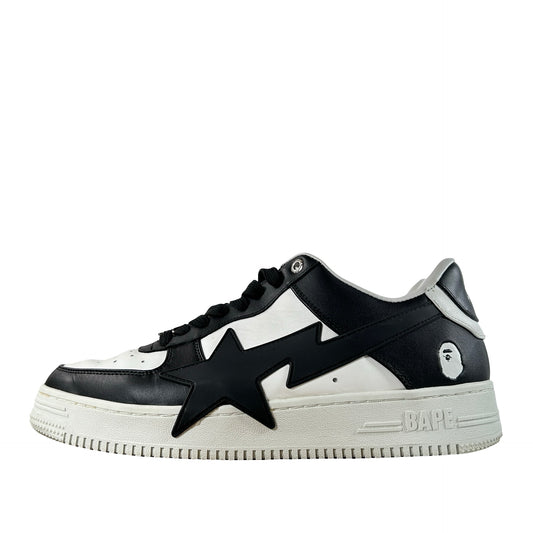 1K20 191 314 BLK A Bathing Ape Bape Sta OS #2 White Black [USED] - 11 M (Used) (Replace Box)