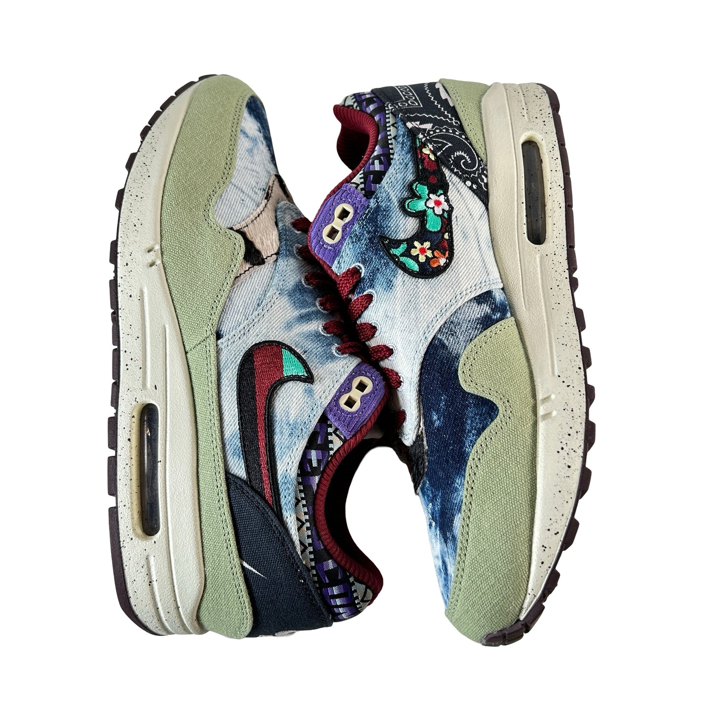 DN1803 300 Nike Air Max 1 Concepts Denim Olive Canvas [USED] - 9 M (Used) (No Box)