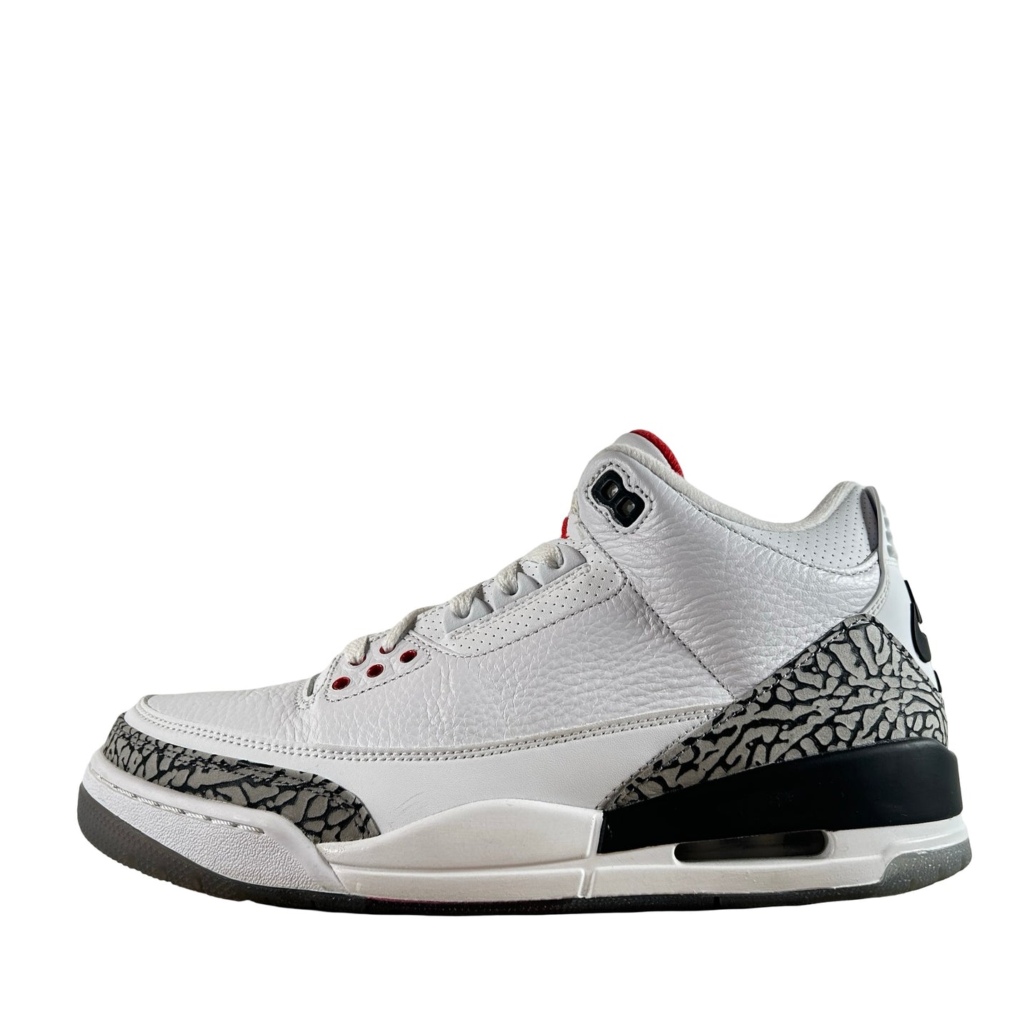923096 101 Jordan 3 Retro Free Throw Line White Cement [USED] - 9.5 M (Used) (No Box)