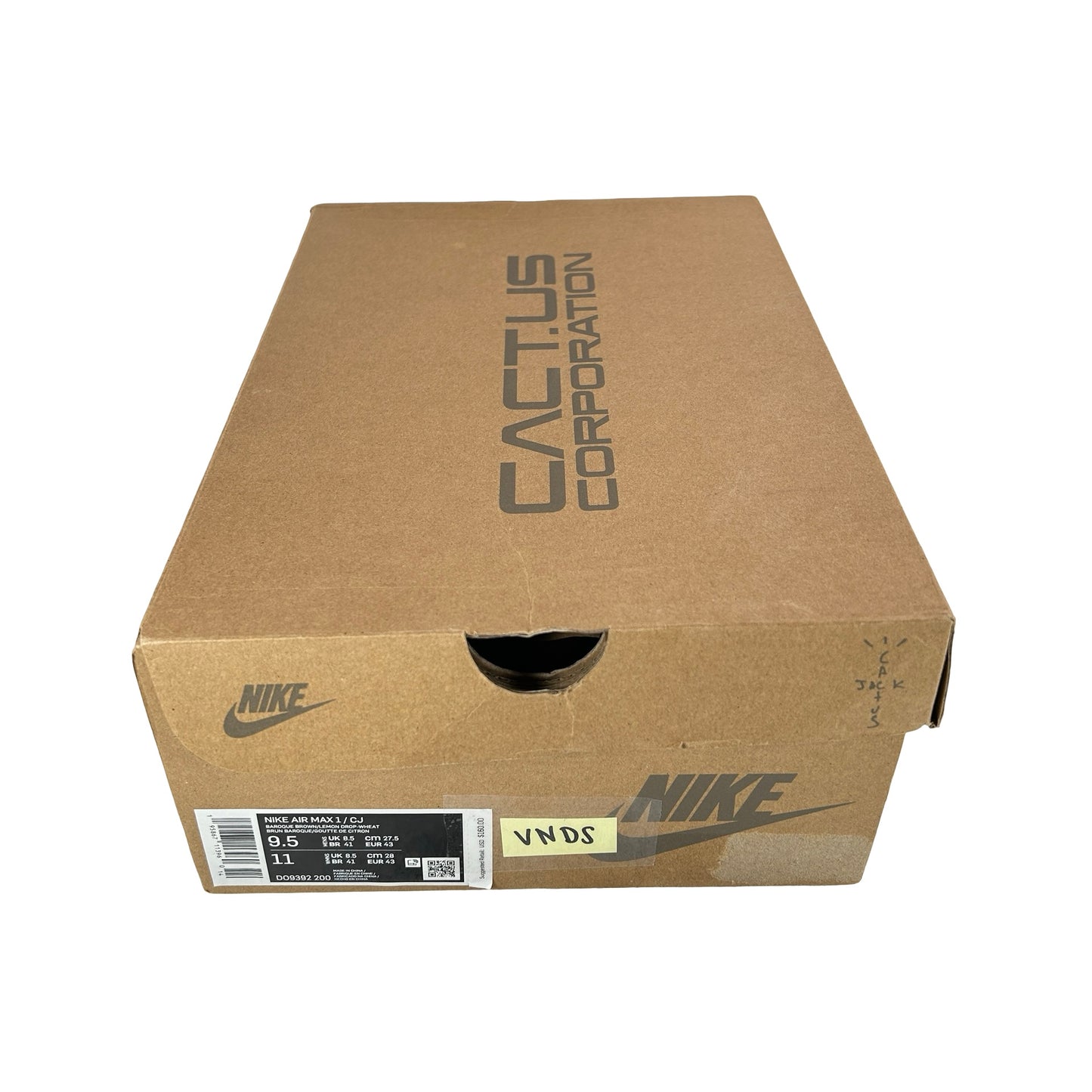 DO9392 200 Nike Air Max 1 Travis Scott Brown [USED] - 9.5 M (VNDS)