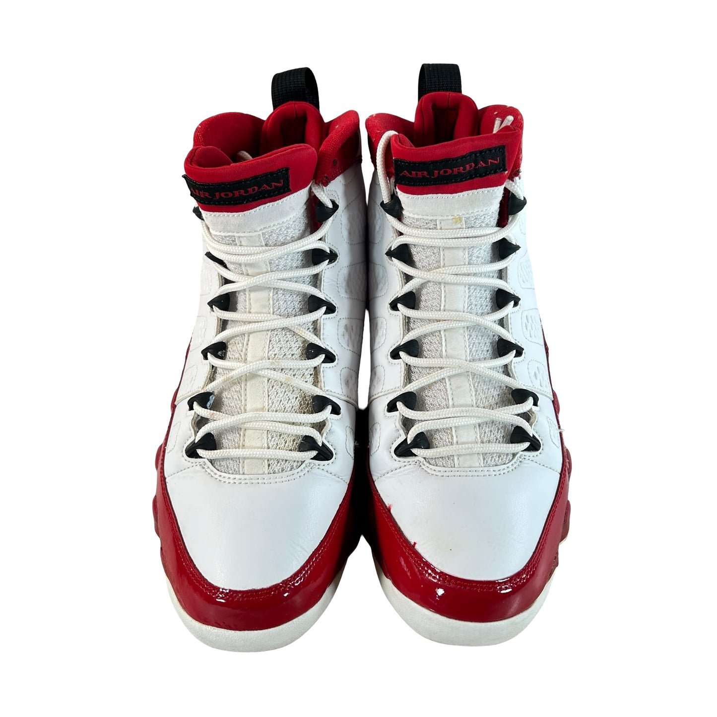 302370 160 Jordan 9 Retro White Gym Red [USED] - 9 M (Used) (No Box)