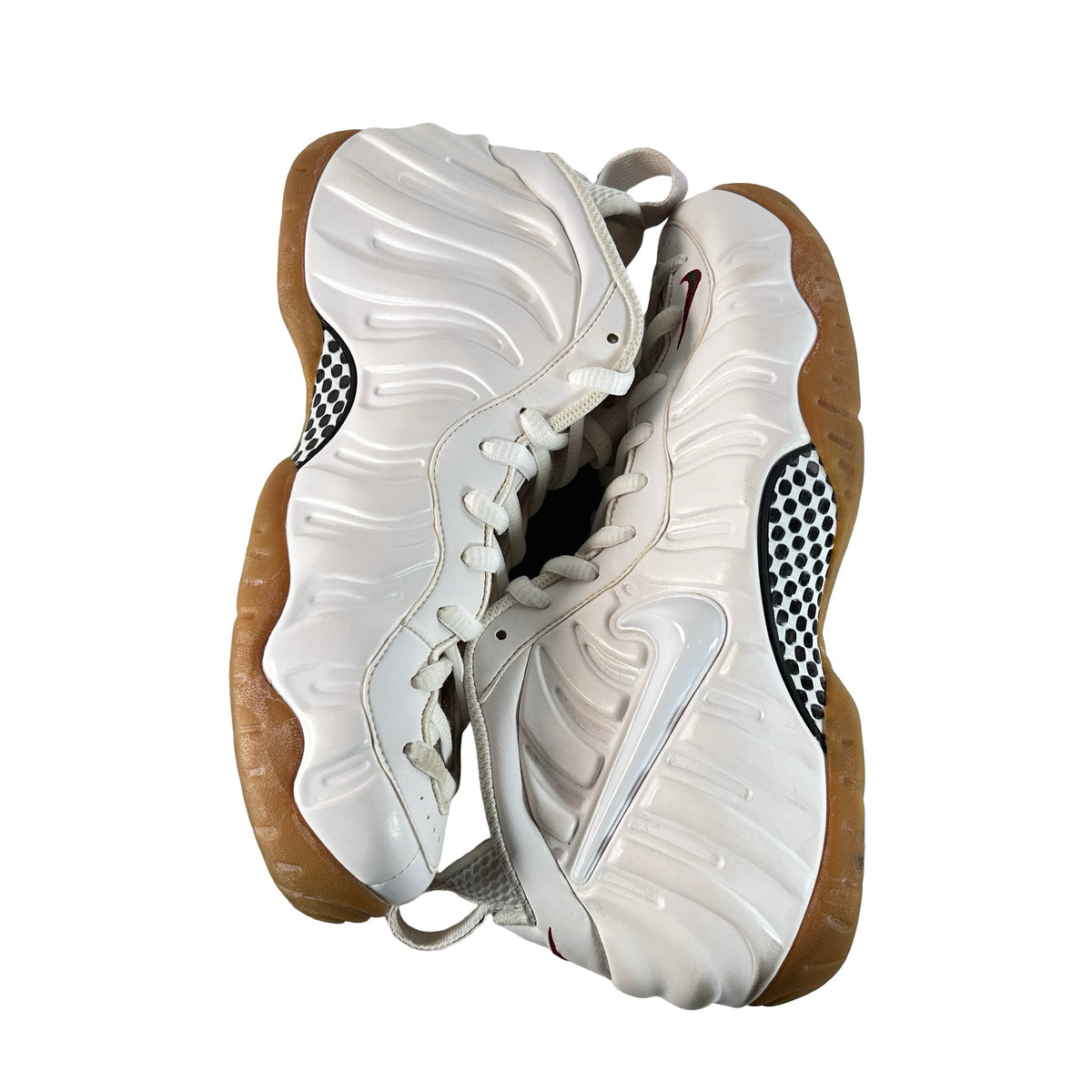 624041 102 Nike Air Foamposite Pro White Gucci [USED] - 11 M (Used)