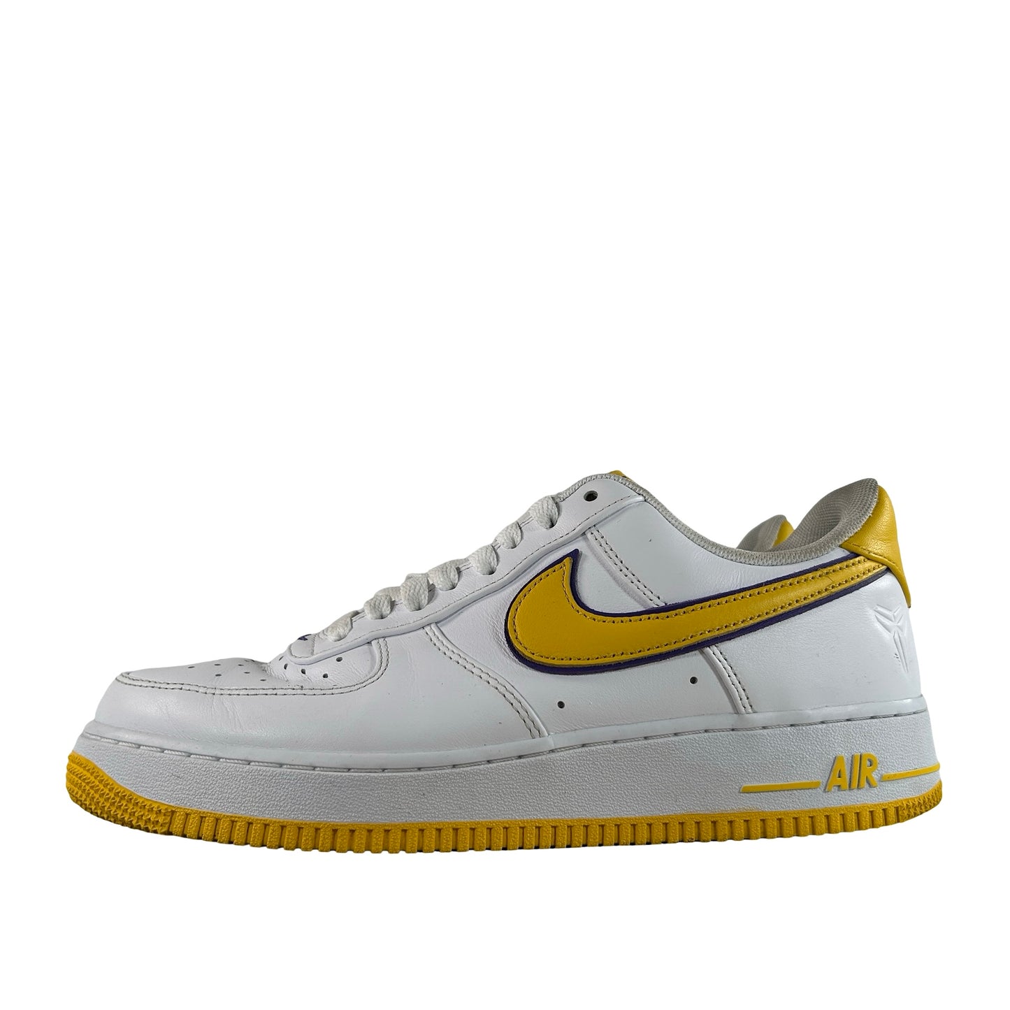 FZ1151 100 Nike Air Force 1 Low Retro QS Kobe Bryant Lakers Home [USED] - 10 M (Used) (No Box)