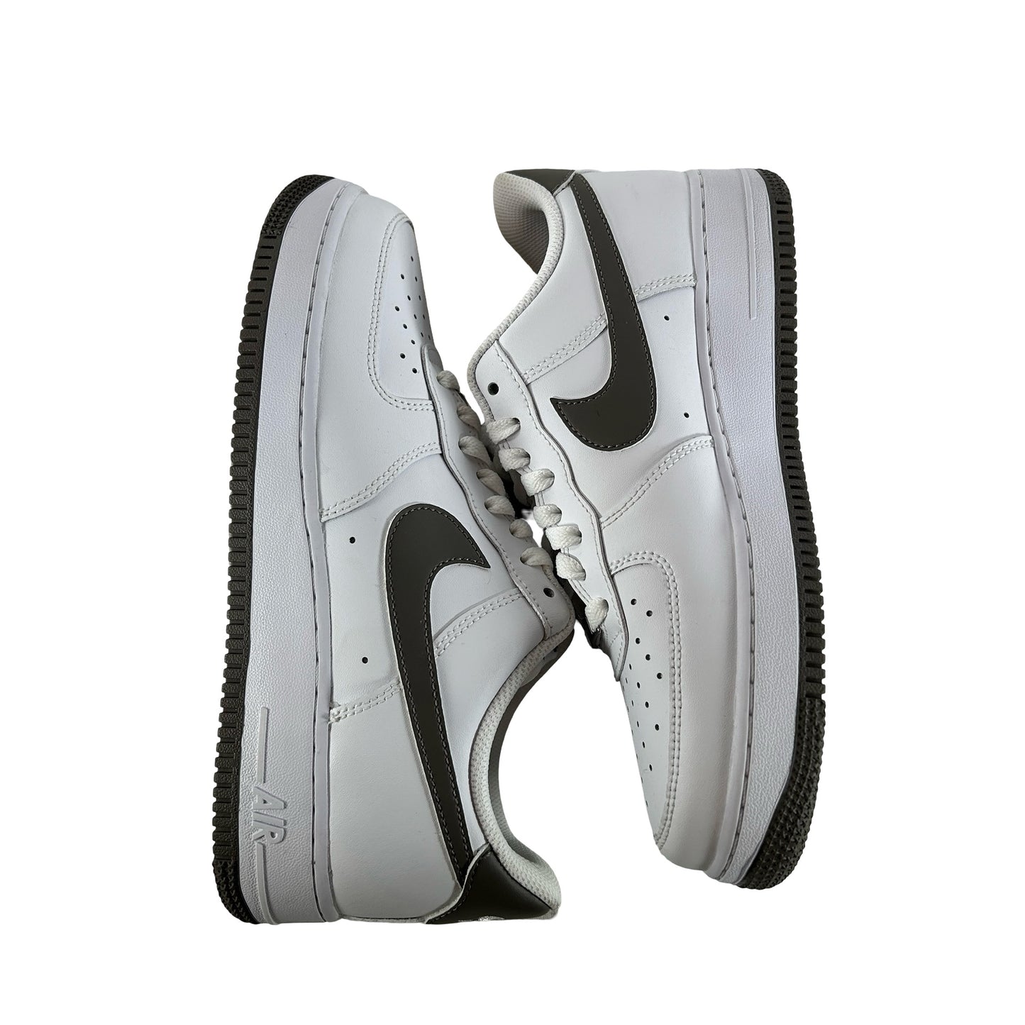 FJ4146 118 Nike Air Force 1 Low '07 White Cave Stone [USED] - 8.5 M (Used) (No Box)