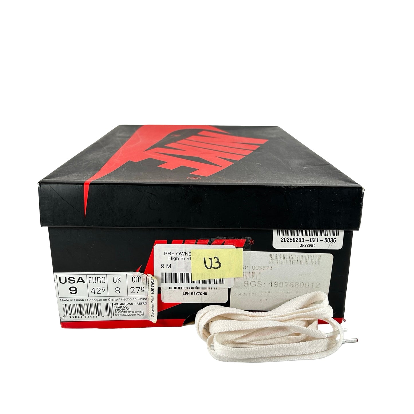 555088 001 Jordan 1 Retro High Bred Banned (2016) [USED] - 9 M (Used3)