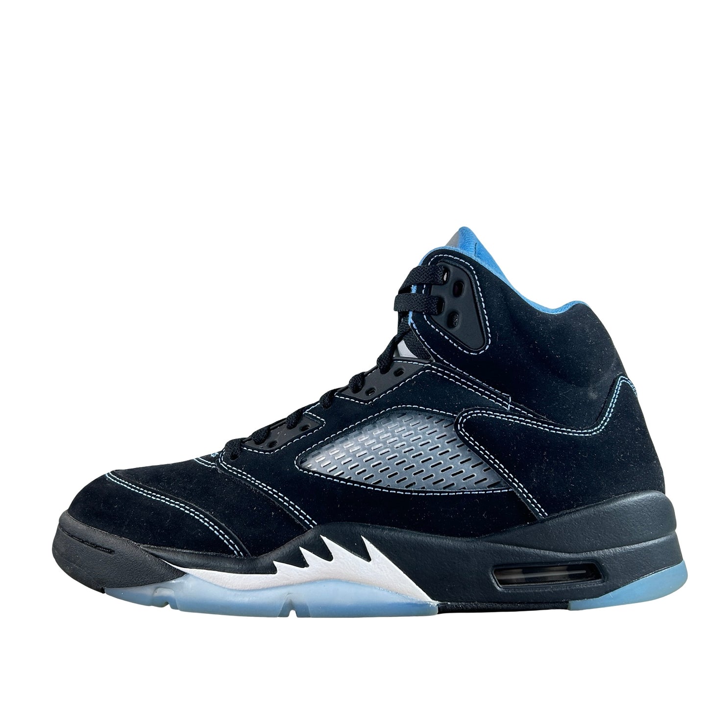 DD0587 008 Air Jordan 5 Retro Black University Blue (2026) [USED] - 9.5 M (Used)