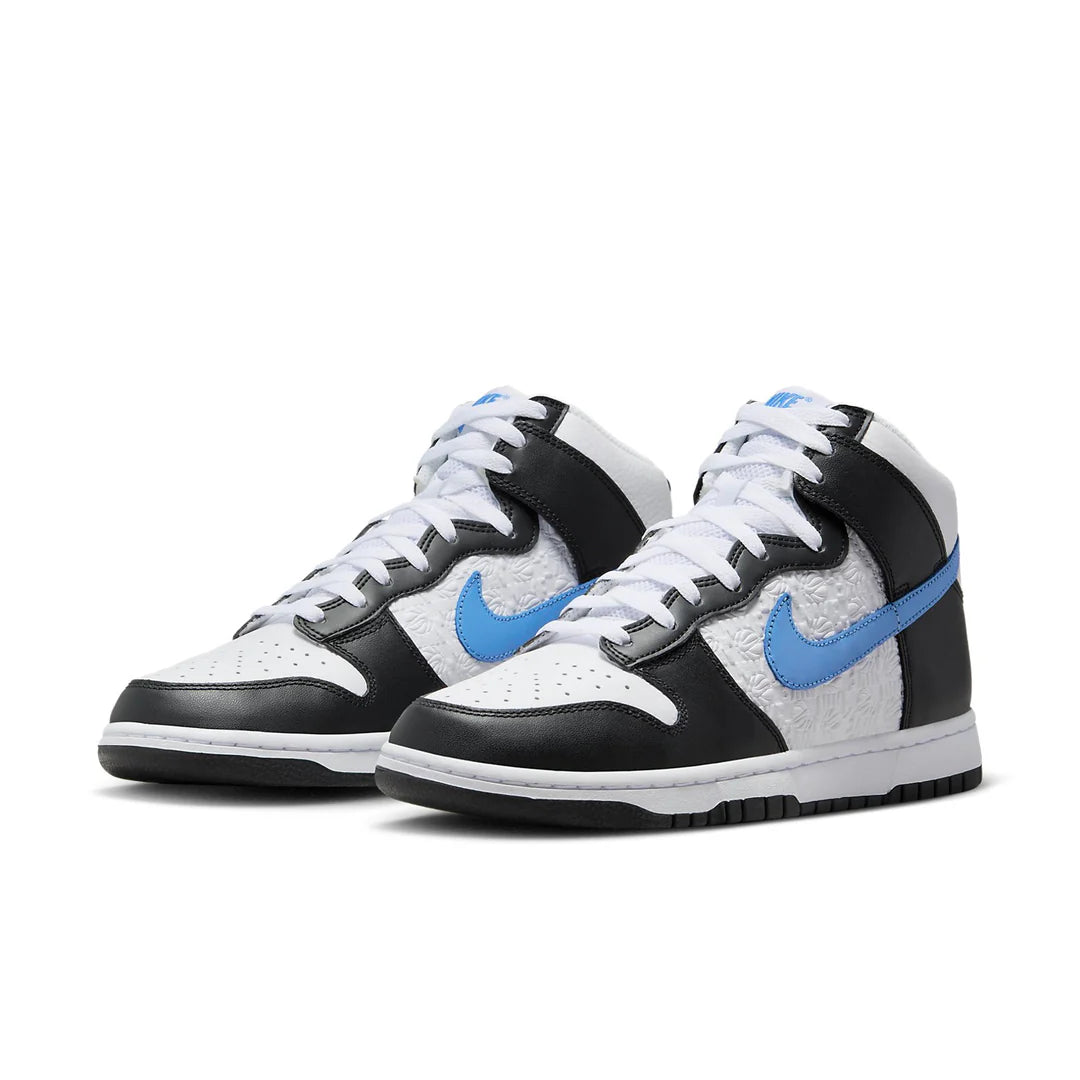 FJ4210 001 Nike Dunk High Retro FLC Black University Blue White