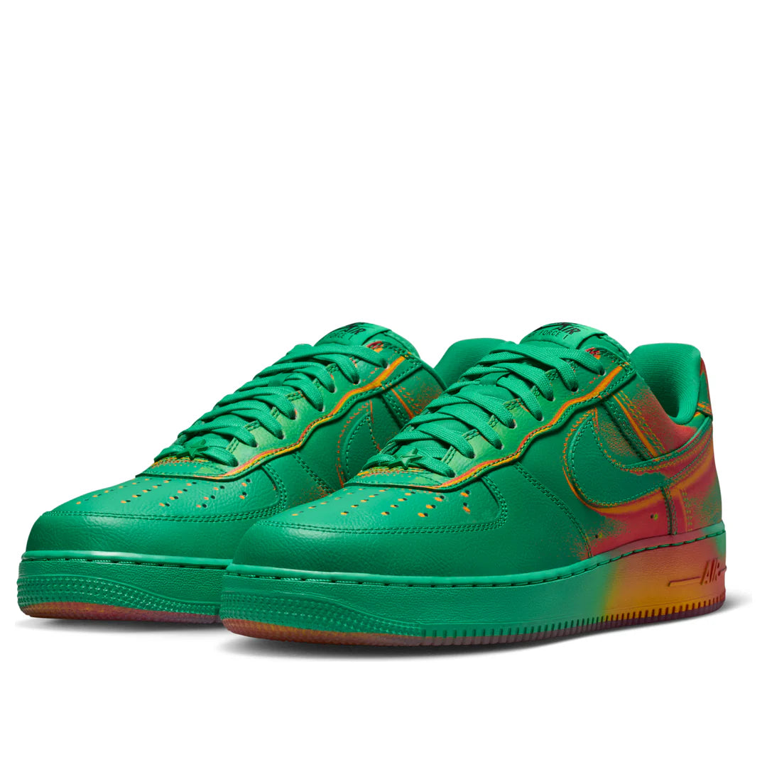 IB6834 300 Nike Air Force 1 Low '07 Stadium Green Crimson
