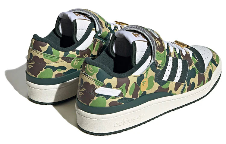 ID4771 adidas Forum 84 Low Bape 30th Anniversary Green Camo