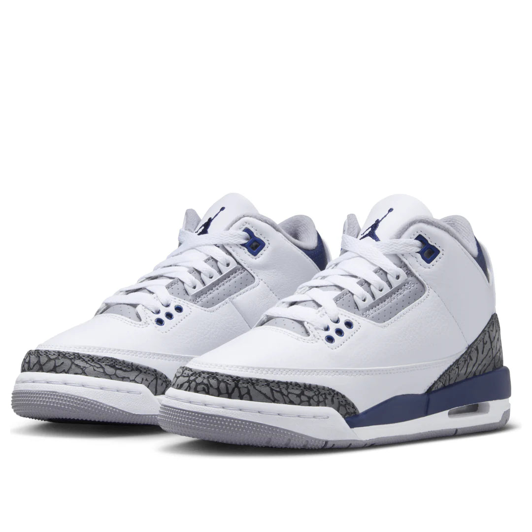 DM0967 140 Air Jordan 3 Retro Midnight Navy (GS)