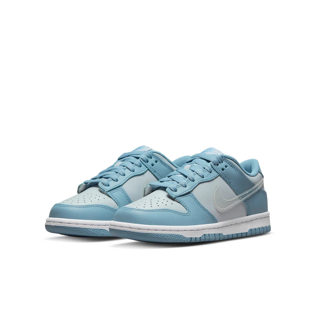 DH9765 401 Nike Dunk Low Clear Blue Swoosh (GS)