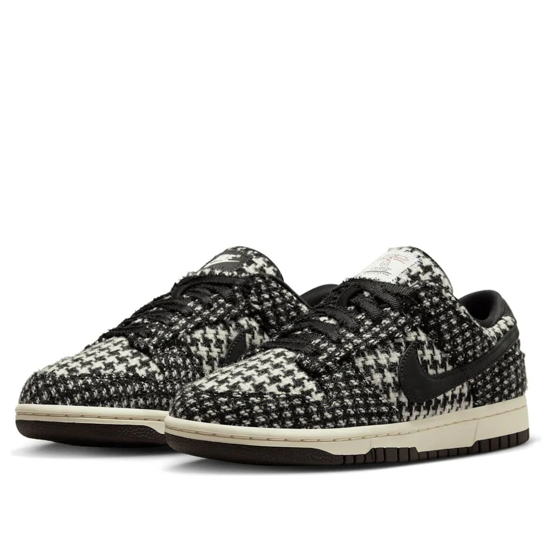 HQ5036 901 Nike Dunk Low Harris Tweed White Black Multi (Women's)