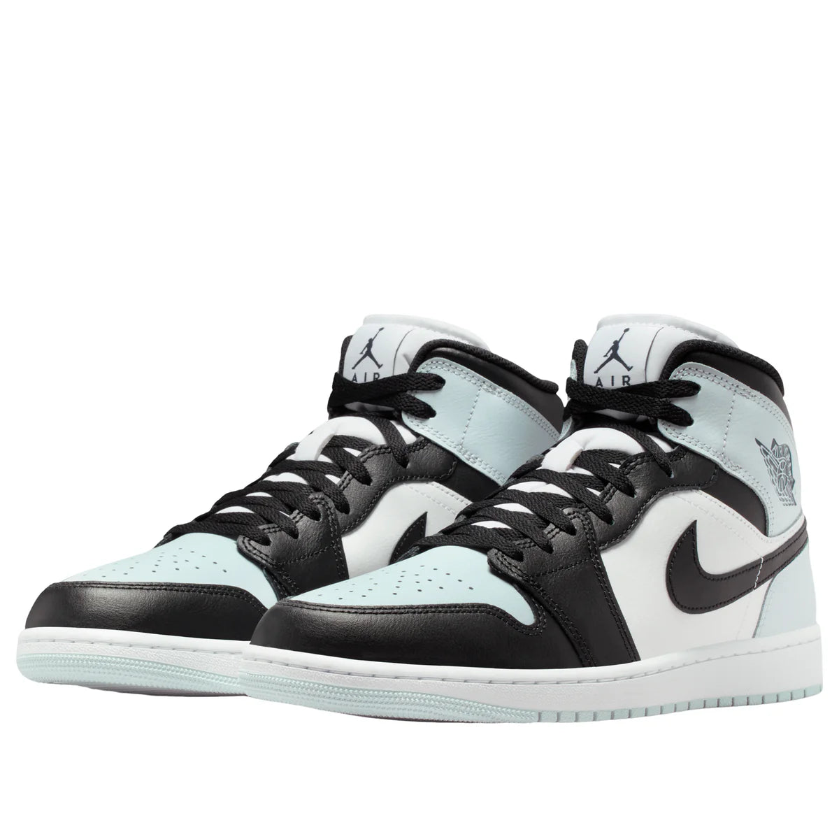 DQ8426 002 Air Jordan 1 Mid Black Aura Squadron Blue
