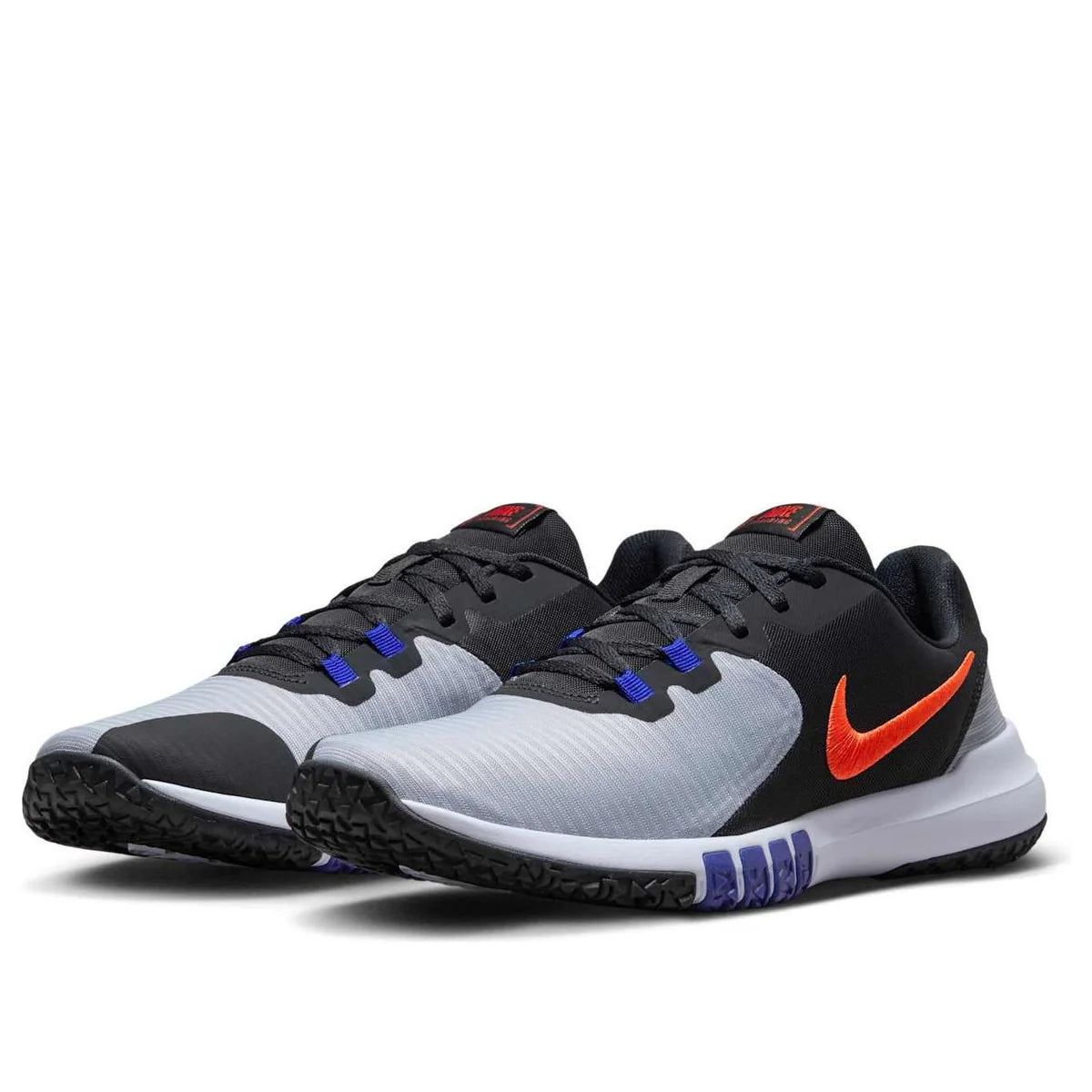 CD0197 013 Nike Flex Control 4 Wolf Grey Black Racer Blue Team Orange