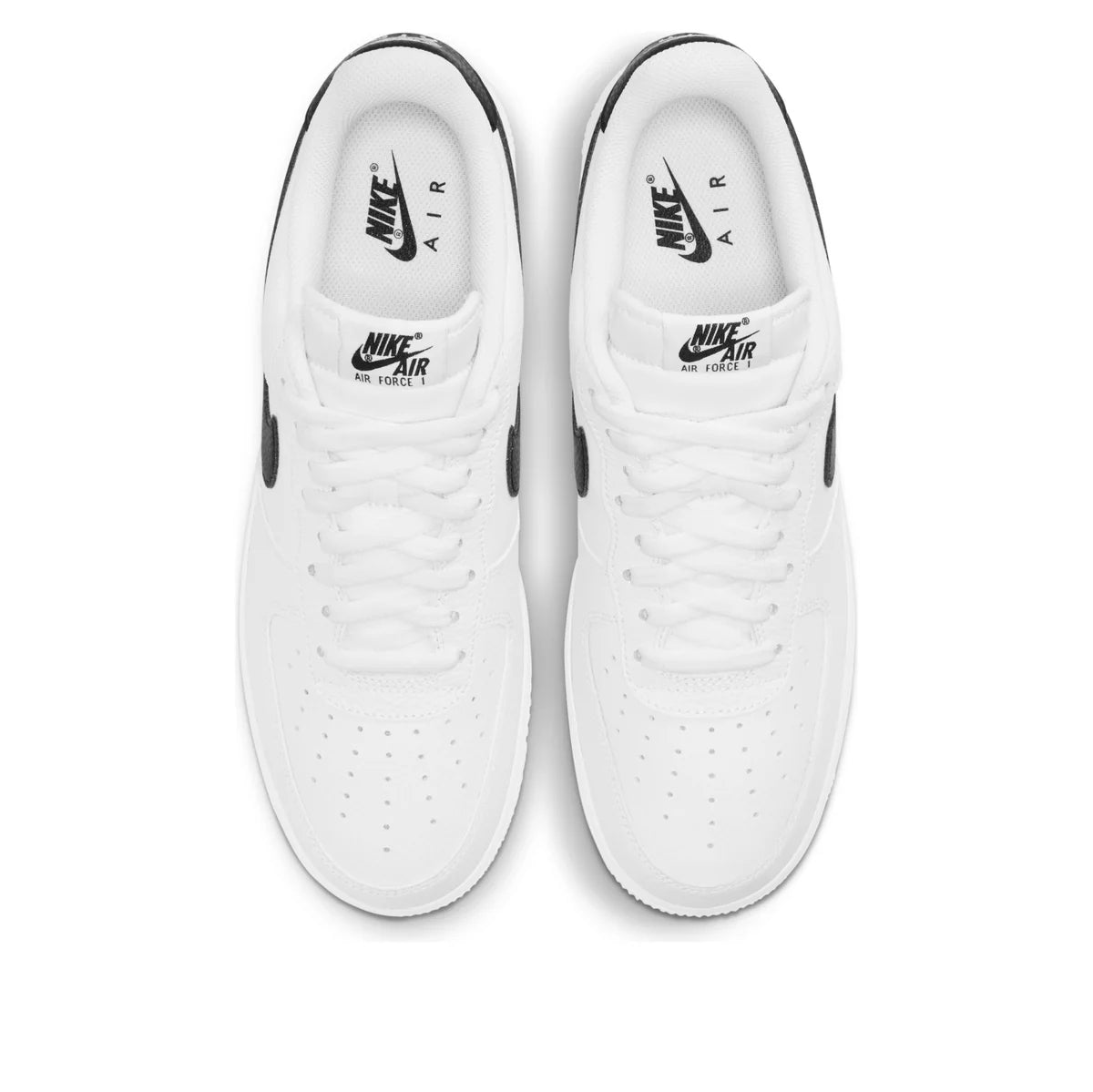 CT2302 100 Nike Air Force 1 Low '07 White Black Pebbled Leather