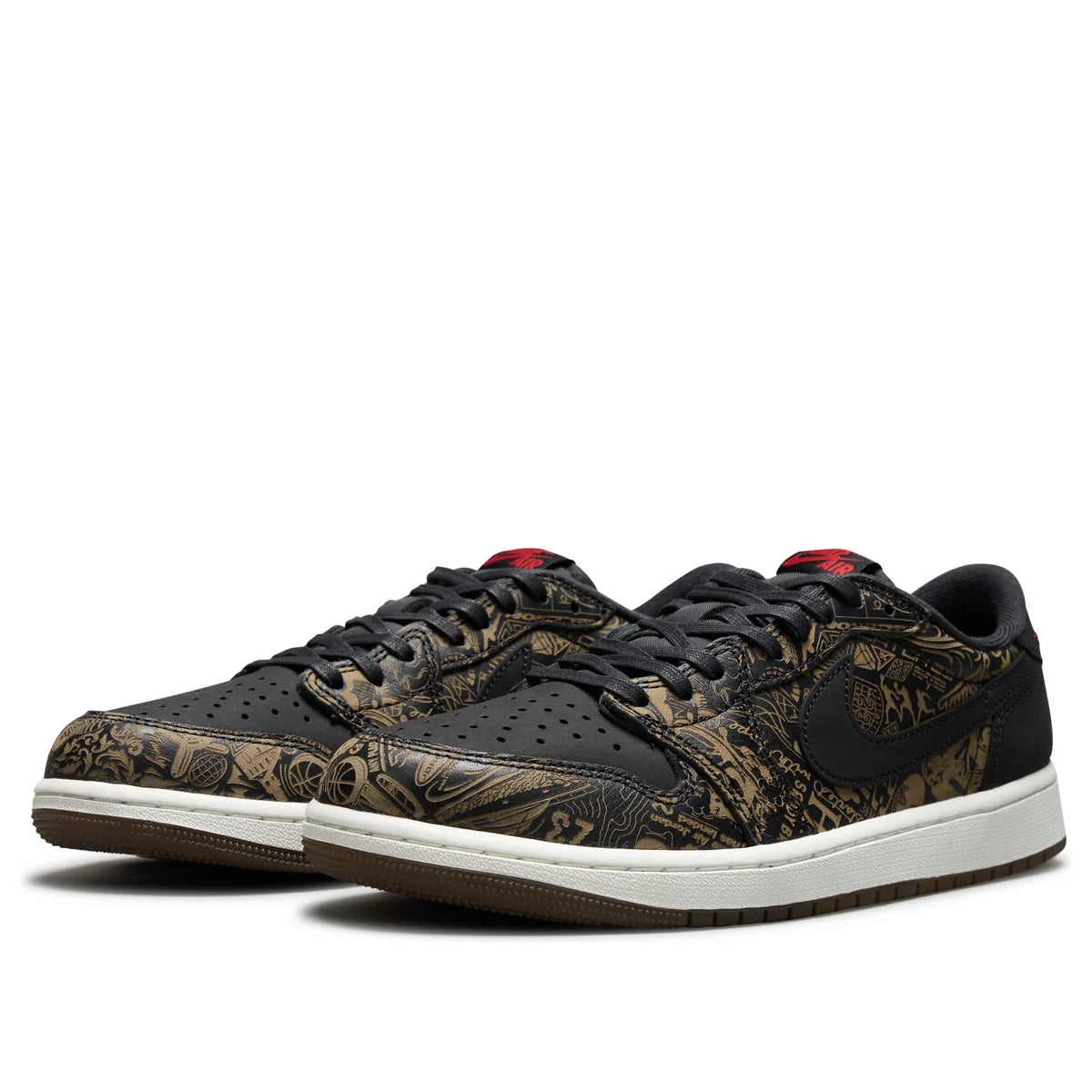 IV6750 001  Air Jordan 1 Retro Low OG Laser Black University Red