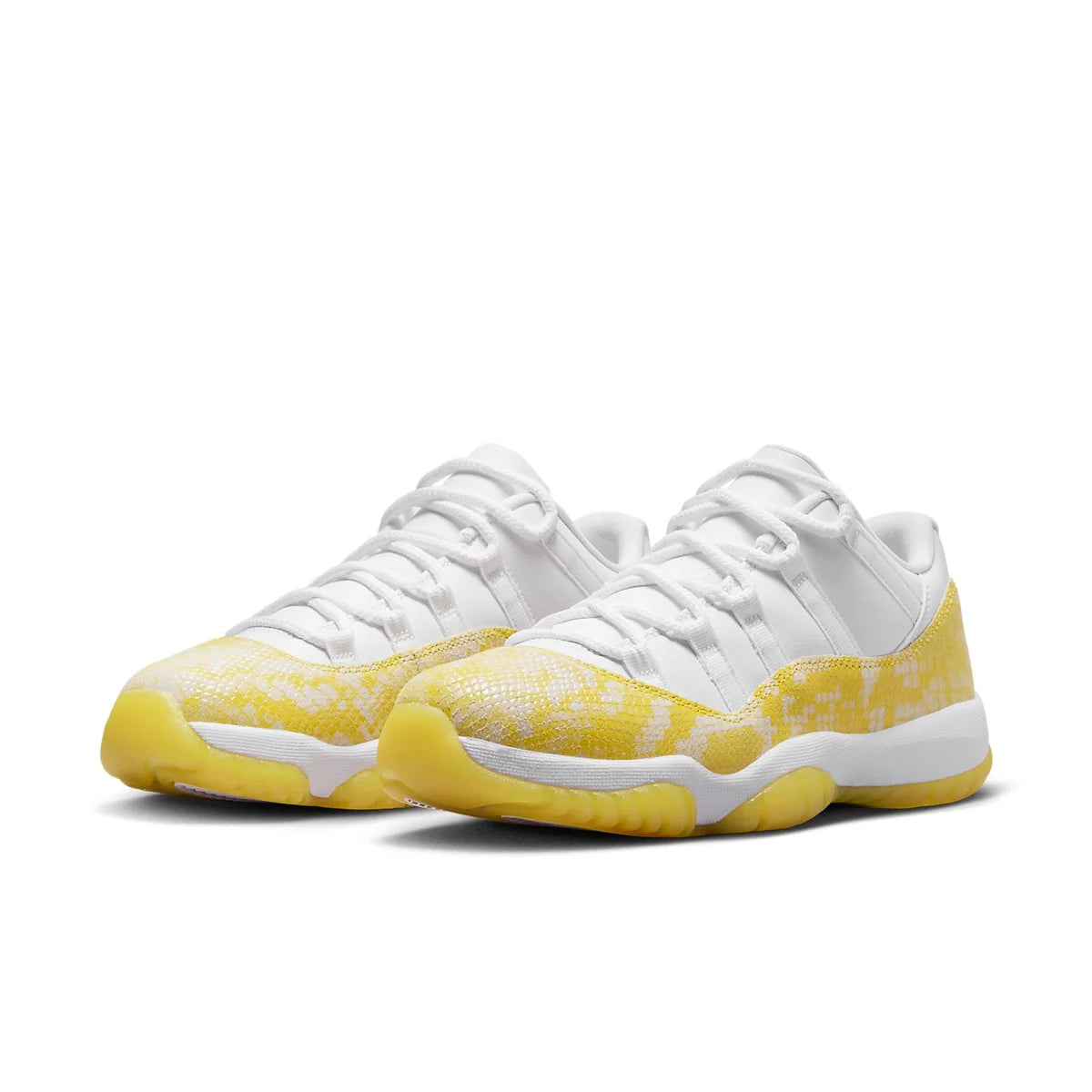 AH7860 107 Jordan 11 Retro Low Yellow Snakeskin (Women's)