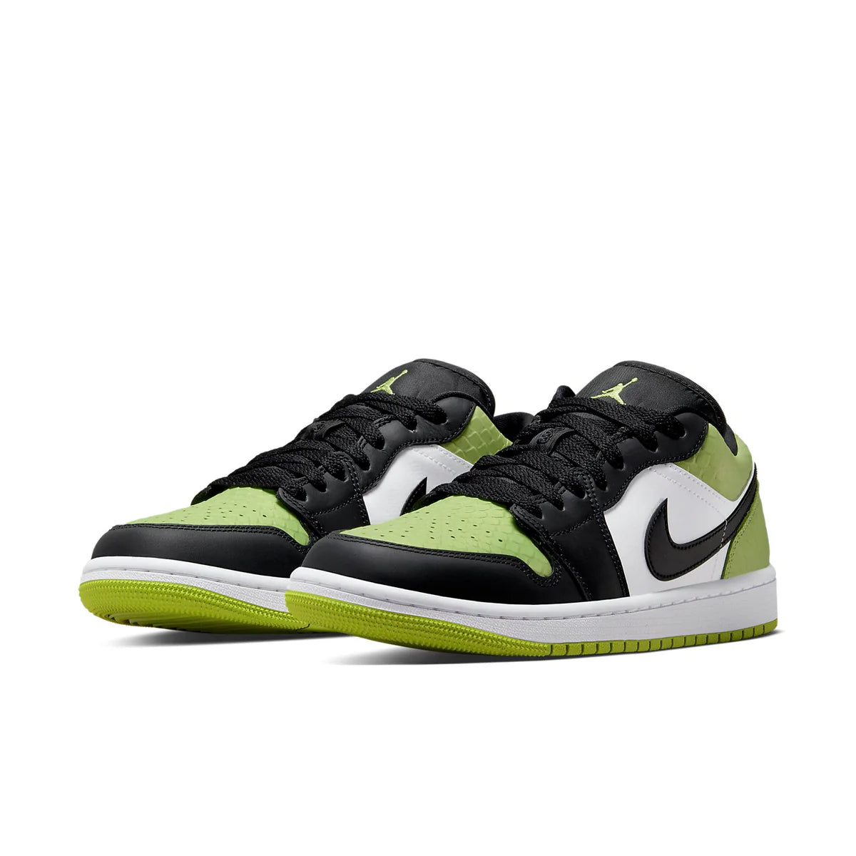 DX4446 301 Air Jordan 1 Low Snakeskin Vivid Green (Women's)
