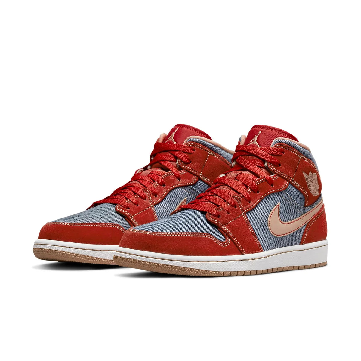DM4352 600 Air Jordan 1 Mid Denim Red