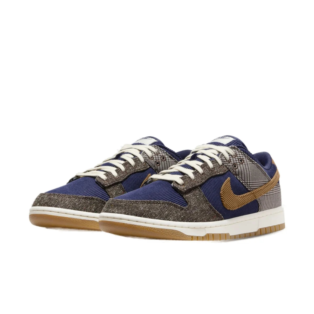 FQ8746 410 Nike Dunk Low Tweed Midnight Navy Corduroy