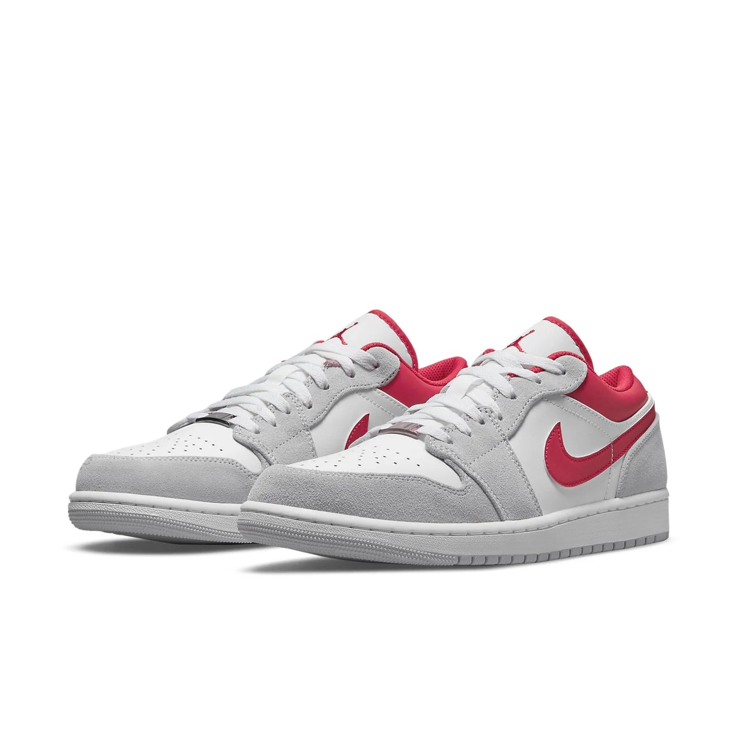 DC6991 016 Air Jordan 1 Low SE Light Smoke Grey Gym Red