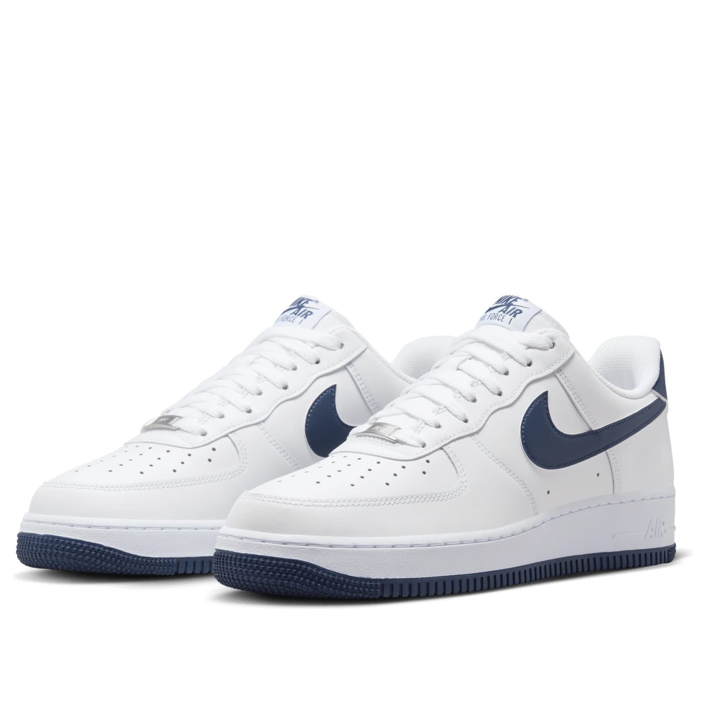 FJ4146 104 Nike Air Force 1 '07 White Midnight Navy (2024)