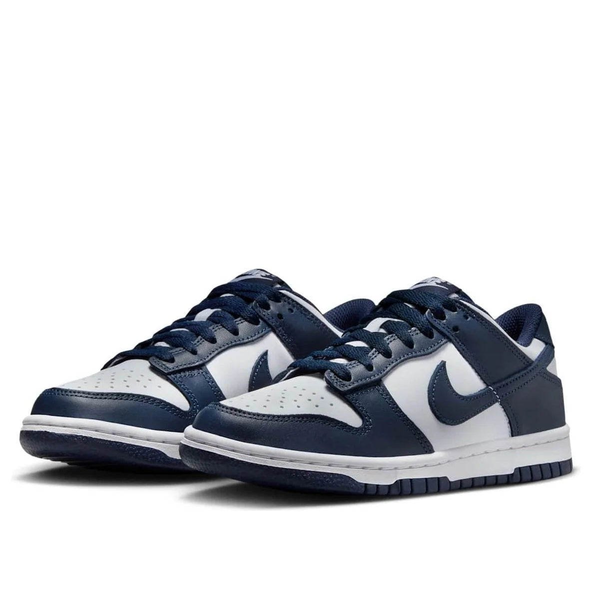 FB9109 116 Nike Dunk Low White Midnight Navy (GS)