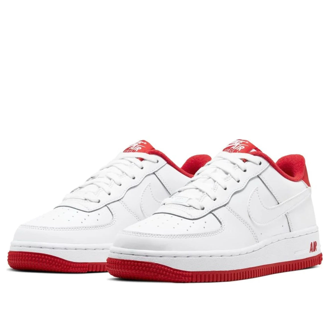 CD6915 101 Nike Air Force 1 White University Red (GS)