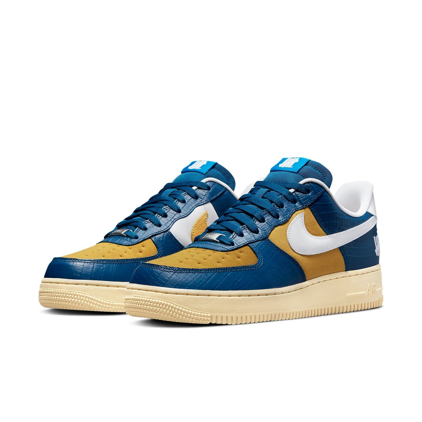 DM8462 400 Nike Air Force 1 Low SP Undefeated 5 On It Blue Yellow Croc