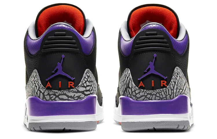 CT8532 050 Air Jordan 3 Retro Black Court Purple