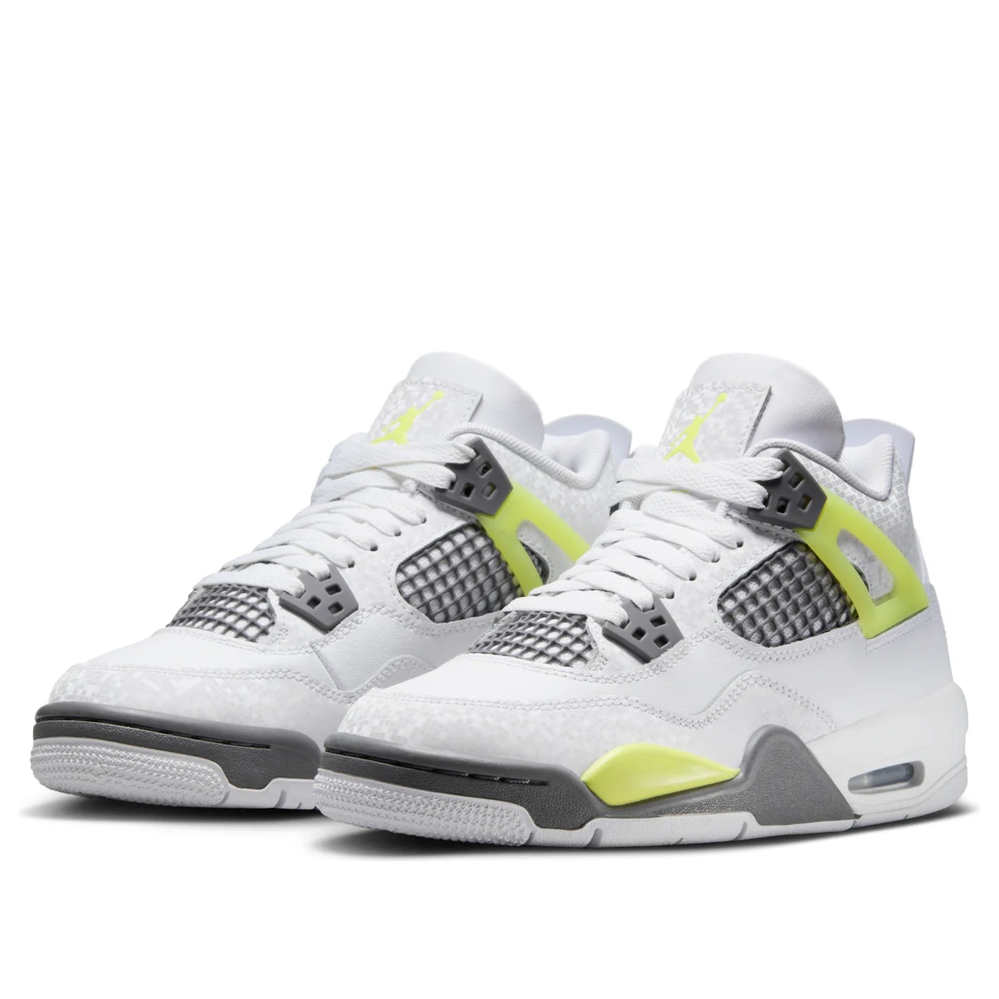 HJ5990 100 Air Jordan 4 Retro Light Lemon Twist (GS)