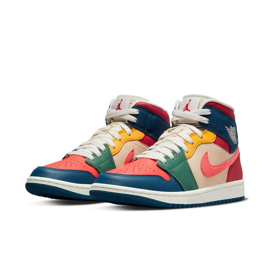 DN3738 400 Jordan 1 Mid SE Multi Color (2022) (Women's)