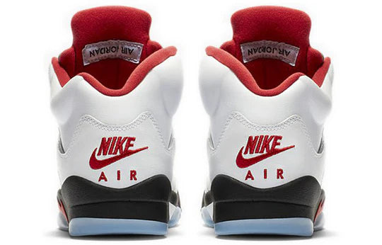440888 102 Jordan 5 Retro Fire Rojo Plata Lengua (2020) (GS)