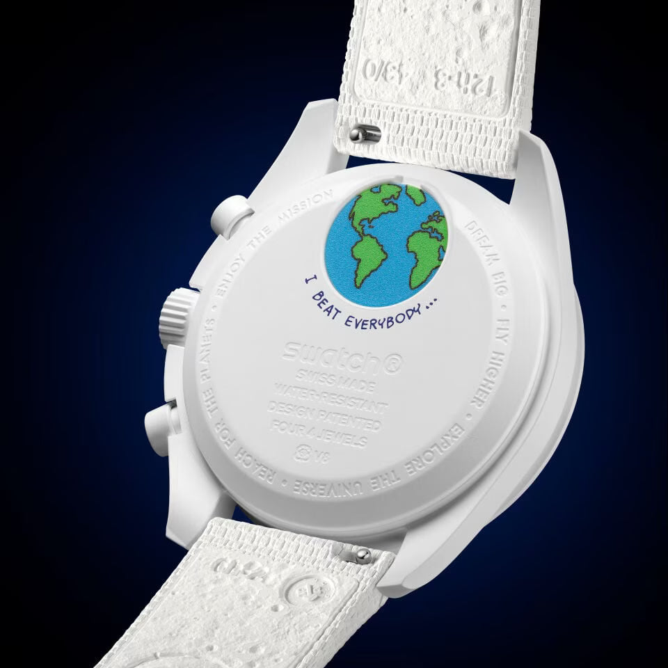 SO33W701L Swatch x Omega Bioceramic Moonswatch Mission To Earthphase Moonshine Snoopy Gold (Cold Moon)