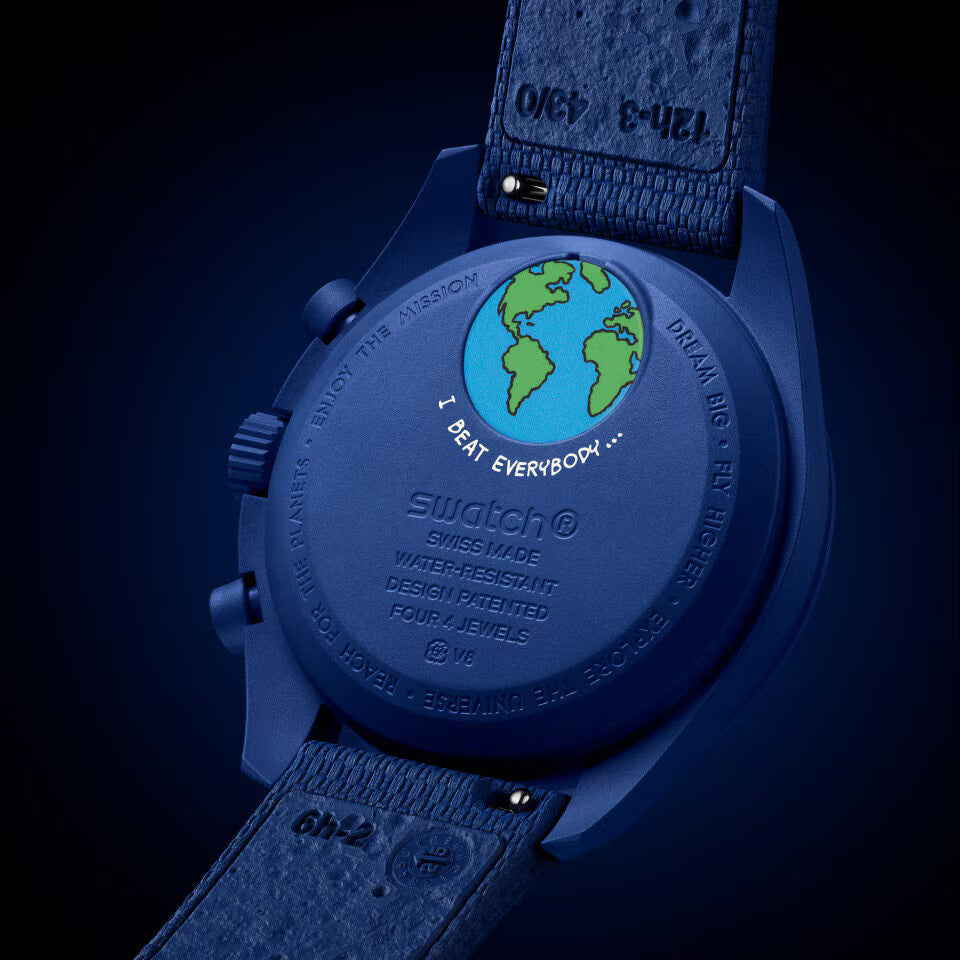 SO33N703L Swatch x Omega Bioceramic Moonswatch Mission To Earthphase Moonshine Snoopy Gold (Hunters Moon)