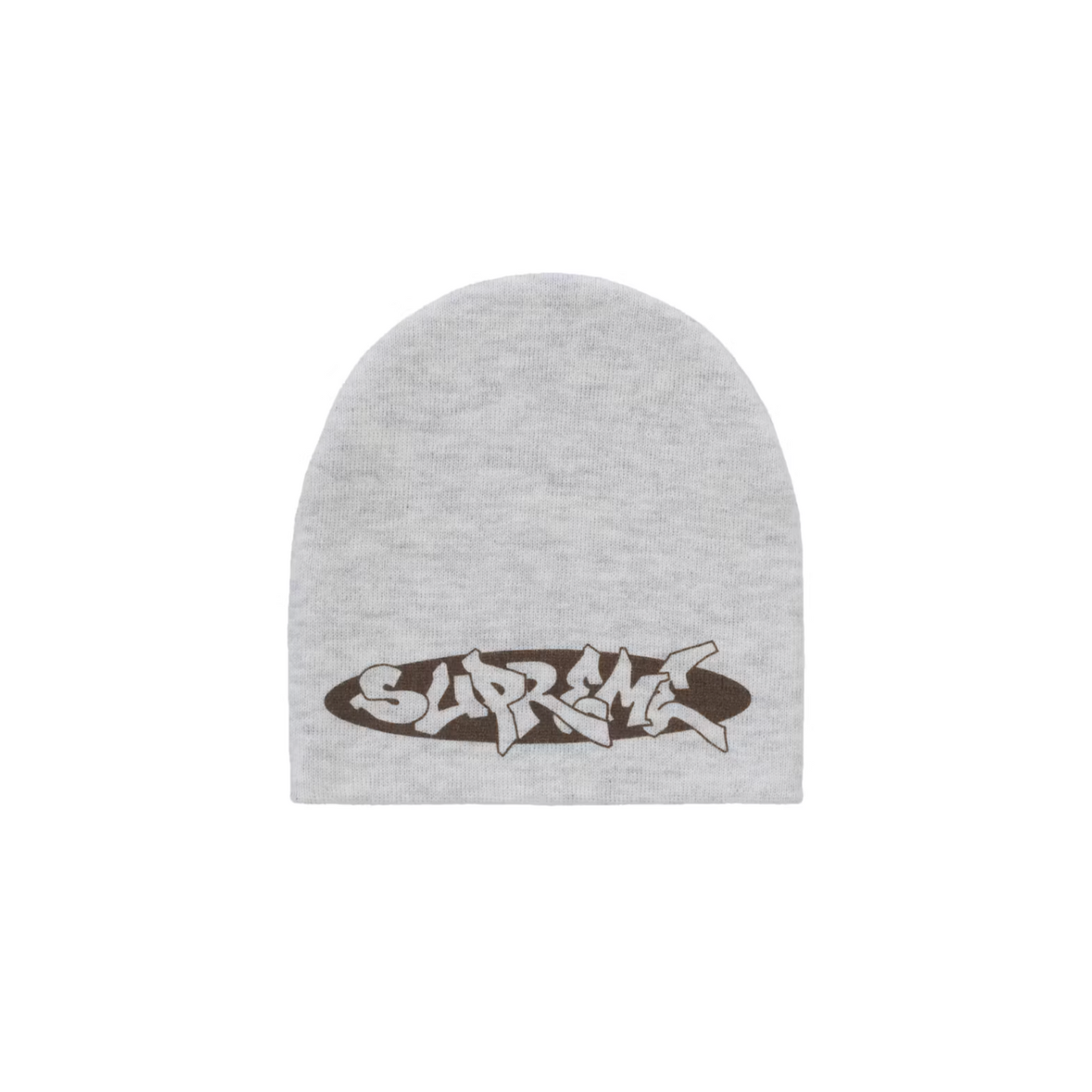 Supreme New World Order Beanie Heather Grey