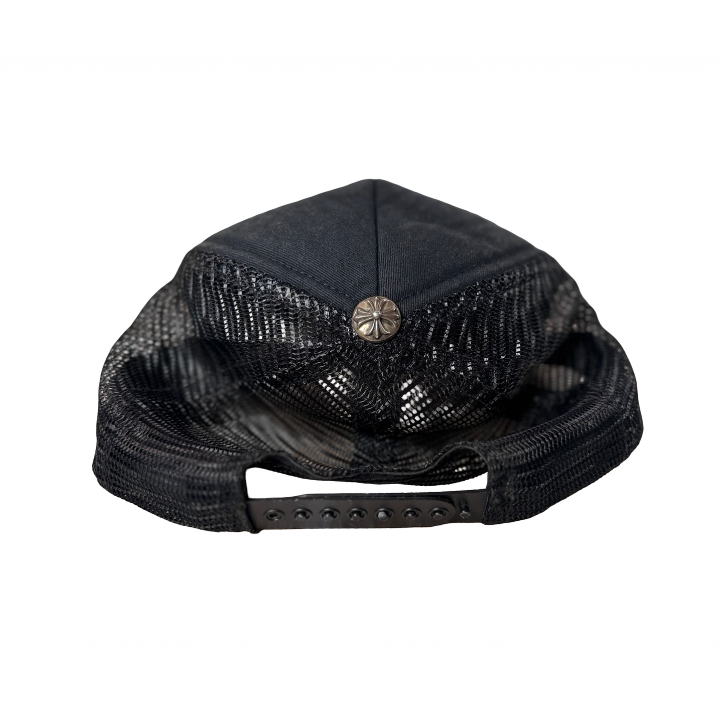 Chrome Hearts FUCK Hollywood Trucker Hat Black/Black [USED] - O/S (Used4)