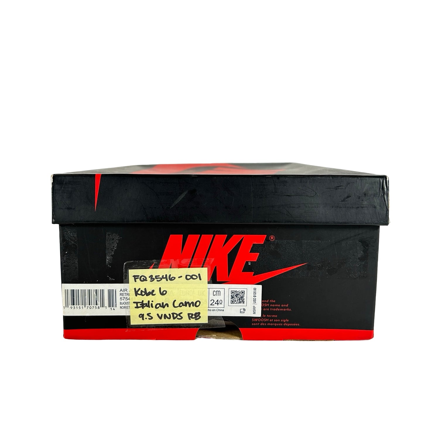 FQ3546 001 Nike Kobe 6 Protro Italian Camo (2024) [USED] - 9.5 M (VNDS) (Replace Box)